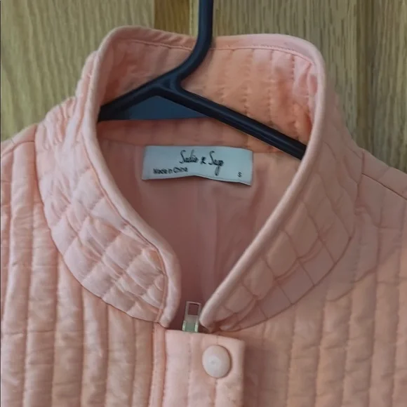 NWT Sadie & Sage Coral Boxy OversizedQuilted Jacket - Picture 3 of 6
